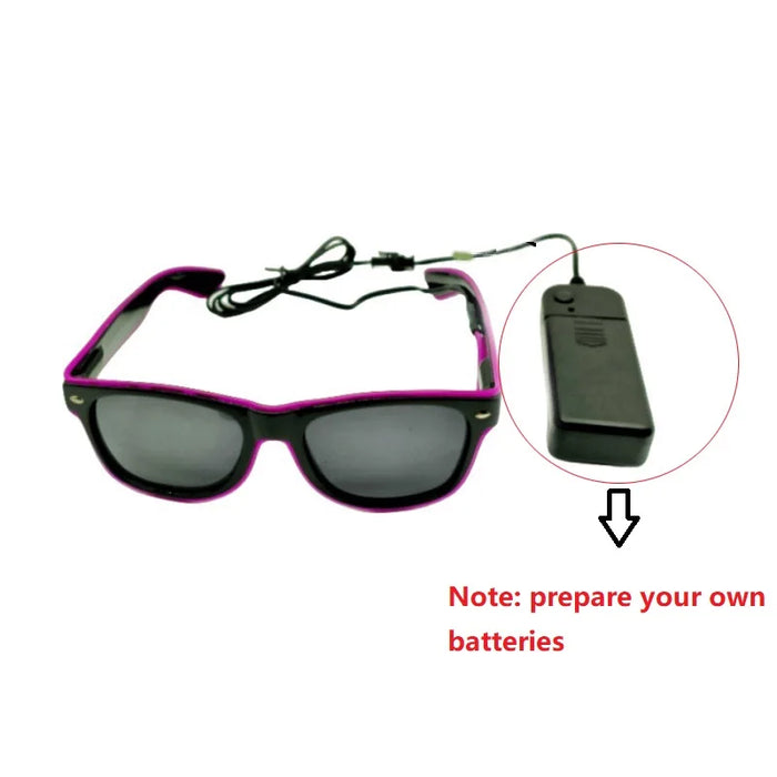 NUEVAS gafas LED, luces, fiestas rave, gafas luminosas con luces LED, gafas de sol LED, accesorios para bodas y fiestas SG05