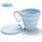 Vaso Plegable de Silicona para Exteriores con Agujero para Colgar, Vaso de Agua Portátil Creativo para Viajes, Lavado, Moda, Viajes, Silicona