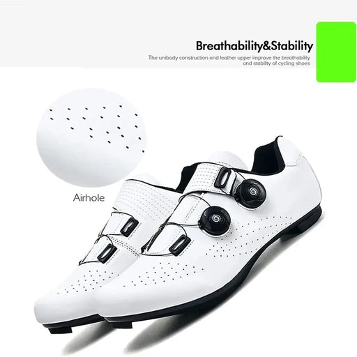 Nouvelles chaussures de cyclisme pour hommes, chaussures de sport de route autobloquantes, chaussures d'entraînement sans cales, chaussures de cyclisme pour femmes avec cales SPD