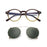 ZENOTTIC 2026 Fashion/Retro Clip On Sunglasses (Anti Blue Light Glasses+Polarized Clip)  for Men Women