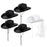 Lot de 5-12 Chapeaux de cow-girl/cowboy pour enterrement de vie de jeune fille, mariage, avec bandana en strass et lunettes en forme de cœur pour une dernière soirée disco