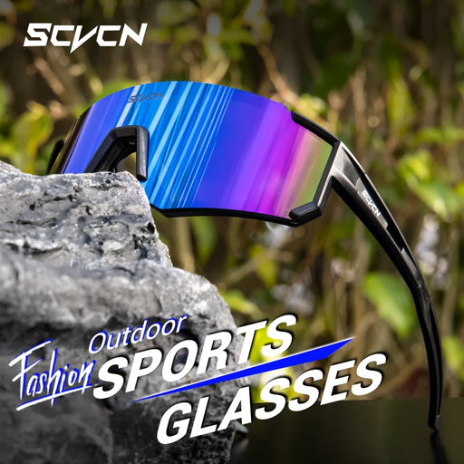 Nouvelles lunettes de cyclisme SCVCN pour hommes, lunettes de VTT pour femmes, lunettes de sport en plein air, protection UV400, pour la course, la randonnée et le vélo