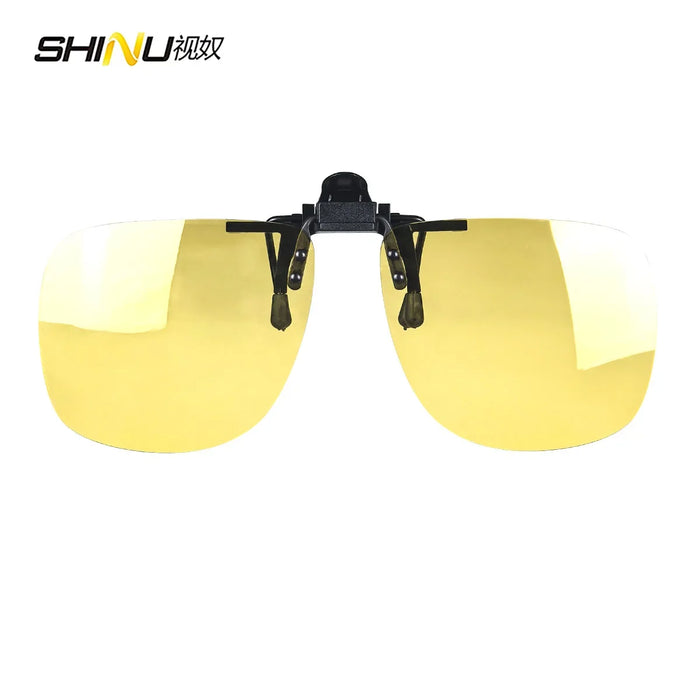 Polarized Clip-On Glasses Yellow Lenses For Night Vision Red Lenses Better Sleep Orange Gaming Glasses Blue Light Blocking