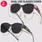 Lot de 2 lunettes à grande monture tendance, convenant aux hommes et aux femmes pour la décoration extérieure