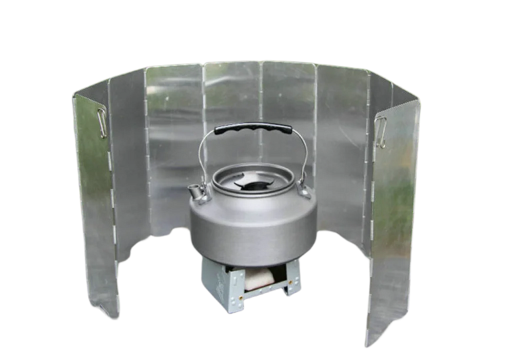 8/9/10 Platos Estufa de Gas Parabrisas Exterior Camping Picnic Cocina Quemador Pantalla Cortavientos Aleación de Aluminio Pantalla Cortavientos