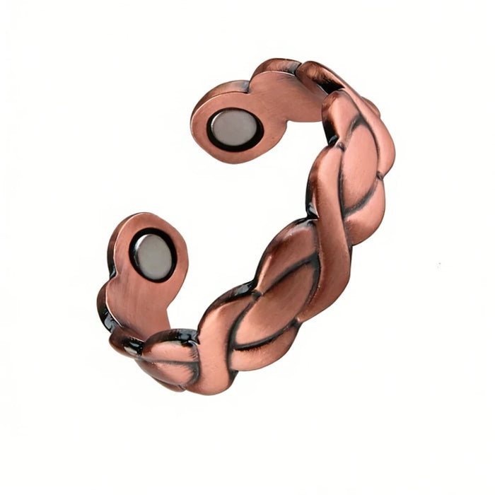 Trendy Punk Magnetic Therapy Pure Copper Rings for Women Men Anti Snoring Ring Power Slimming Health Care Jewelry