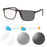 SHINU Lunettes de Lecture Progressives Multifocales Hommes Presbytie Hypermétropie Lunettes Multifocales Avec Ordonnance Lentille CR39