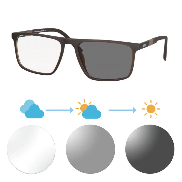 SHINU Lunettes de Lecture Progressives Multifocales Hommes Presbytie Hypermétropie Lunettes Multifocales Avec Ordonnance Lentille CR39