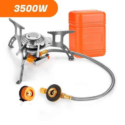 Réchaud de camping portable pliant pour l'extérieur, équipement de tourisme pour la cuisine, la randonnée, le pique-nique 3500W