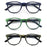 MODFANS Wood Look Reading Glasses Men Women Round Sun Readers Eyeglasses Frame Vintage Spring Hinge with Diopter +0.5 to +5.0