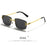 HBK Square Rimless Sunglasses Women TOP Quality Retro Metal Sun Glasses Men Luxury Party Business Gradient Shades 2024