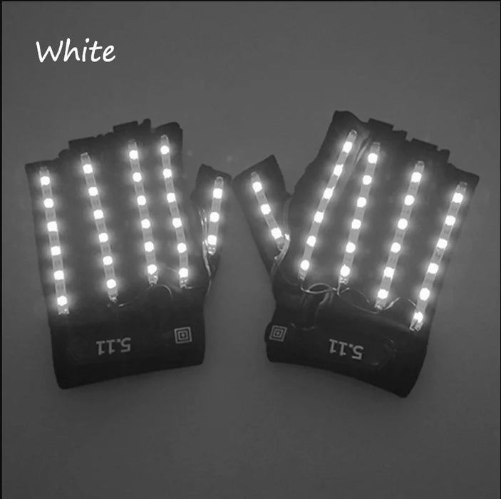 Gafas futuristas cyberpunk luminosas Rave Gafas iluminadas cibernéticas Visor LED que brilla para accesorios de espectáculo de música EDM