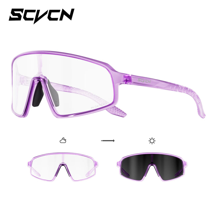 SCVCN New Sports Cycling Sunglasses UV400 Windproof Eyewear for MTB Road Bike Running Hiking Men Women Outdoor Sports Eyewear