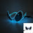 Lunettes lumineuses pour artistes de boîte de nuit Lunettes LED Fête Danse Rave Noël 6V LED Lunettes de soldat futuristes Lumières néon
