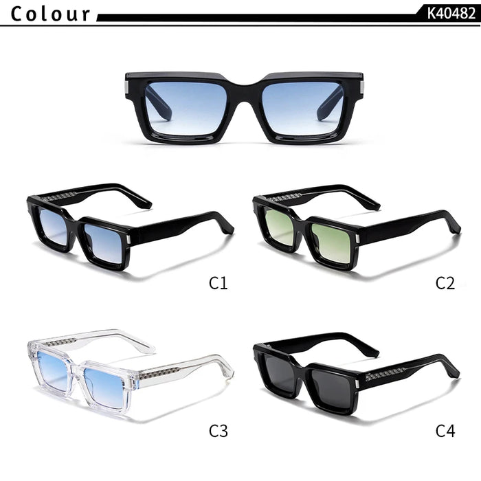 HBK Punk Vintage Square Men's  Sunglasses Brand Design Small Frame Sun Glasses Party Travel Glasses Gift Ideal Choice