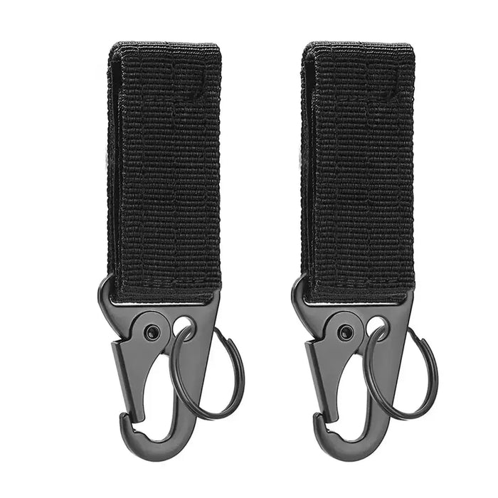 1-3 PIEZAS. Hebilla táctica colgante Molle de nailon con mosquetón, cinturón, llavero triangular para escalada al aire libre, camping, herramienta y accesorio