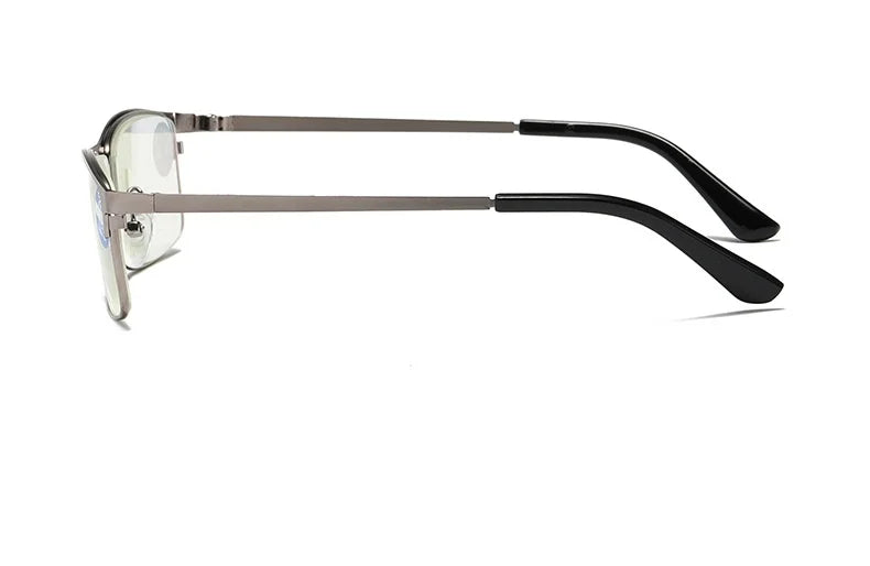 Stainless Steel Men Business Reading Glasses for Reader Mens Blue Light Blocking Presbyopia Optical Eyeglasses +1.0 1.5 2.0 2.5
