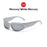 VIVIBEE Y2K Sunglasses Women Steampunk Mirror White Sports Mne Goggles UV400 Punk Sun Glasses 2026 Trending Product
