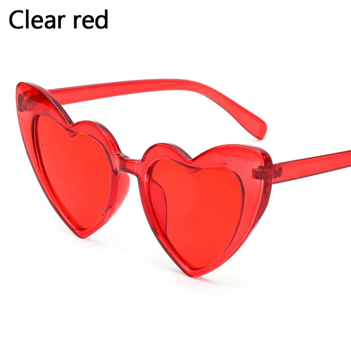 1PC Luxury Heart Shaped Sunglasses Big Frame Love Effect Sun Glasses Retro Women  lana del rey Eyewear UV400 Protection