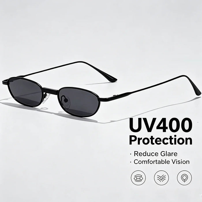 HBK New Retro Polarized Sunglasses Men Small Frame Tac Lenses Punk Sun Glasses Women Fishing Outdoor Party Eyeglasses