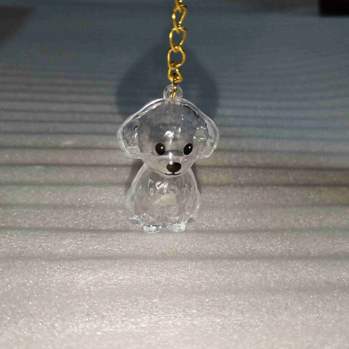 Transparent Dog Fur Storage Pendant Handmade Design DIY Backpack Accessories Portable Souvenirs Keychain Fur Storage Capsule