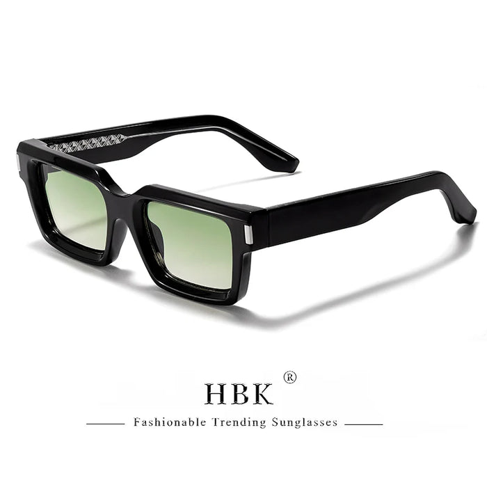 HBK Vintage Punk Men's Square Sunglasses Brand Design Small Frame Sun Glasses Party Travel Glasses Gift Ideal Choice