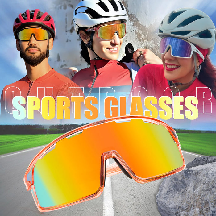 SCVCN Cycling Glasses MTB Road Bike Sunglasses UV400 Bicycle Glasses Protection Light Unisex Bike Sports Equipment