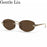 Rimless Leopard Head Sunglasses Men Luxury Designer Vintage Small Oval Sun Glasses Male Metal Frame Eyewear Retro Driving Shades