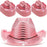 6-20pcs Light Up Cowboy Hats LED Flashing Cowgirl Hats Western Cowboy Hats for women for Wedding Reception Dance Ball Party