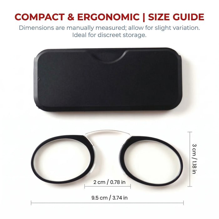 Portable Nose Clip Reading Glasses Men Women Mini Legless Presbyopic Eyeglasses Stick On Phone Case Wallet Pocket Reader Glasses