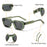 HBK New Fashion Small Frame Men Sunglasses Polygon Cupronickel Core Insert Leg Sun Glasses Outdoor Party Vacation Travel