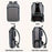 Guangzhou-made single-piece men's solid color expandable business backpack with durable zipper and multiple compartments