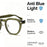 HBK Retro Men's Eyeglass Frames Luxury Anti BlueLight Lenses TR-90 Frame Glasses Women's Reading Computer Eyewear