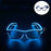 Nouvelles lunettes lumineuses LED sans fil pour festival, rave, soirée, lunettes de soleil mosaïque lumineuses néon, lunettes de club disco