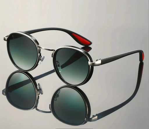 Vintage Round Outdoor Sunglasses Men New in Punk Fashion Shades High Quality Sun Glasses Brand Design Anti-UV Sun Glasses Woman
