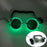 Lunettes lumineuses pour artistes de boîte de nuit Lunettes LED Fête Danse Rave Noël 6V LED Lunettes de soldat futuristes Lumières néon