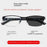 1PC Men's Business Photochromic Myopia Glasses Half Frame Metal Blue Light Blocking Eyewear Classic UV Shades Sunglasses