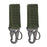 1-3 PIEZAS. Hebilla táctica colgante Molle de nailon con mosquetón, cinturón, llavero triangular para escalada al aire libre, camping, herramienta y accesorio