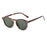 Vintage Fashion Round Sunglasses Women Men 2024 Brand Design Retro Rivet Yellow Blue Lens Square Sun Glasses Male Female Goggles