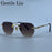 Gafas de sol cuadradas sin montura para hombre 2026, de lujo, de diseñador, modernas, de polígono, con montura de metal, gafas de sol Y2K, punk, sin montura, Hip Hop