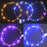 10pcs Adult Kids LED Glow Party Sequin Cat Bunny Crown Flower Headband Halo Light Up Wreath Hairband Birthday Gift Wedding