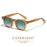 CATERSIDE Mode Hommes Lunettes de Soleil Petit Cadre Carré Design Personnalisé Lunettes de Soleil Femmes Voyage Fête Affaires Festival Cadeau