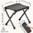 Capacidad de carga 130 kg, taburete plegable colgante, taburete portátil para acampada al aire libre, silla plegable, doble propósito para pesca y pícnic