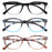 MODFANS Reading Glasses For Women Small face Readers Ladies Eyeglasses Frame With Spring Hinge Presbyopic glasses +2.0 +2.5 +3.0