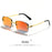 HBK Square Rimless Sunglasses Women Retro Metal Sun Glasses Men Luxury Party Business Gradient Shades 2024 Summer Style