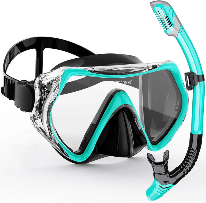 Diving Mask Snorkeling Set - Silicone Swimming Glasses - Snorkeling Tube - For Adult Snorkeling Only