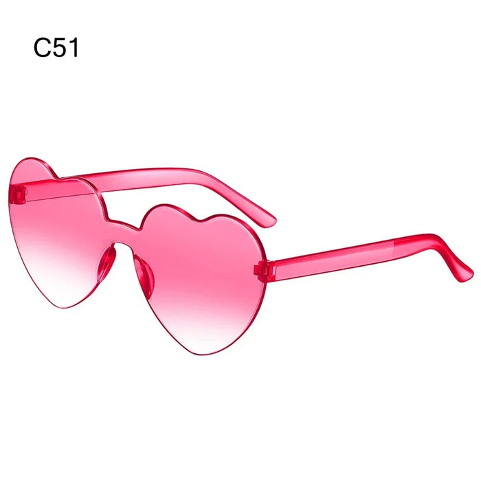 1PC Luxury Heart Shaped Sunglasses Big Frame Love Effect Sun Glasses Retro Women  lana del rey Eyewear UV400 Protection
