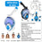 JUNHAIINS 180° View Full Face Snorkel Mask Scuba Diving Mask for Adult Goggles Underwater Transparent Swimming Sunshade Lens