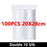 100Pcs Thicken Zipper Sealed Bags Clear Plastic Storage Bag for Small Jewelry Food Packing Reclosable Ziplock Sealing Bags