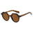 Ins Popular Fashion Round Women Punk Sunglasses Retro Rivets Men Trending Sun Glasses Gradient Shades UV400